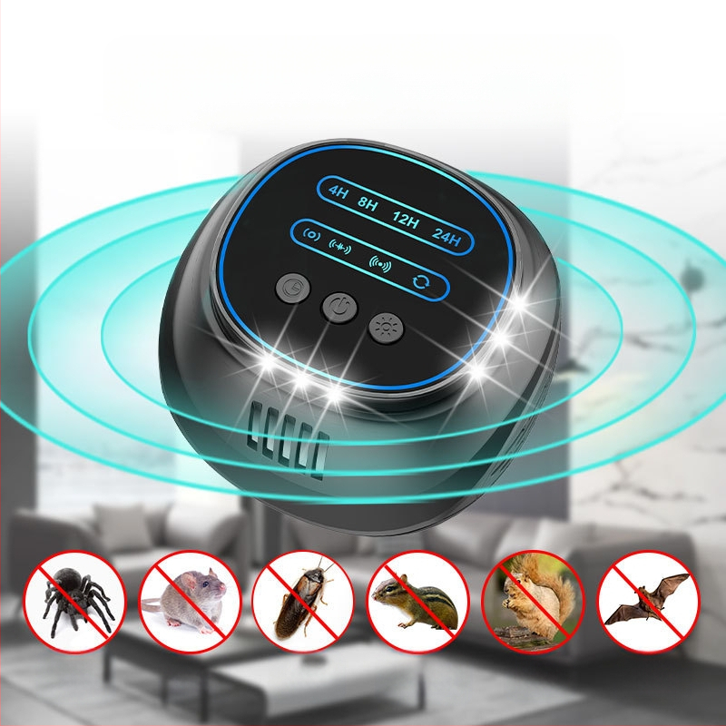 Vidaus ultragarso kenkėjų atbaidytuvas – 360° aprėptis, modelis B01, 250V, 22–65 kHz, 5W