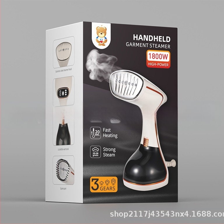 Rankinis vertikalus drabužių garintuvas, 1800W, 111–240V AC, 50Hz, Modelis 801