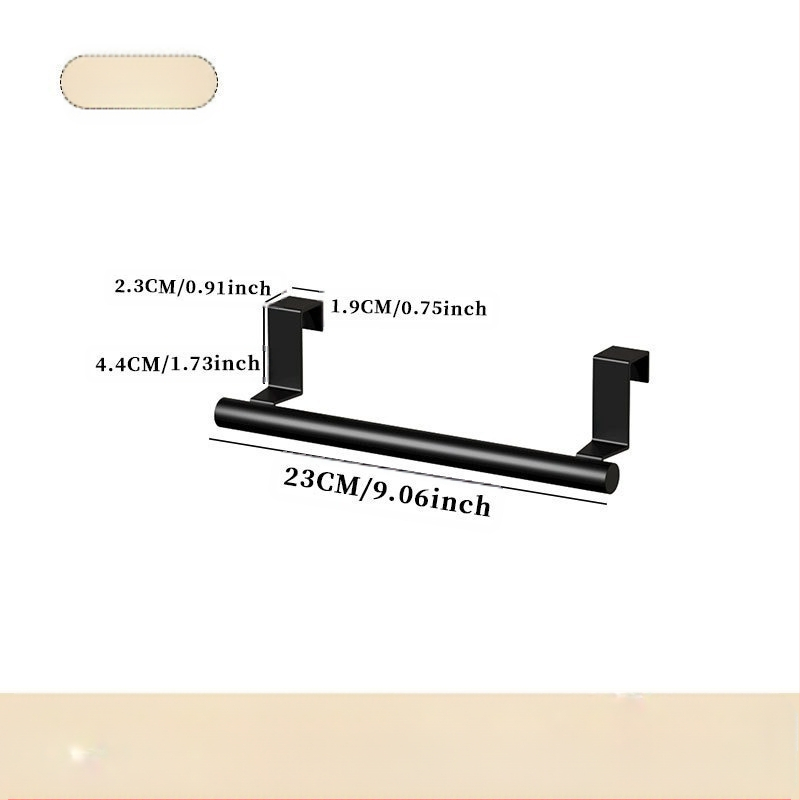 Κρεμάστρα πετσετών για πόρτα ντουλάπας, μεταλλική, με φινίρισμα βαφής φούρνου ή ψεκασμού, φορτίο 20 kg