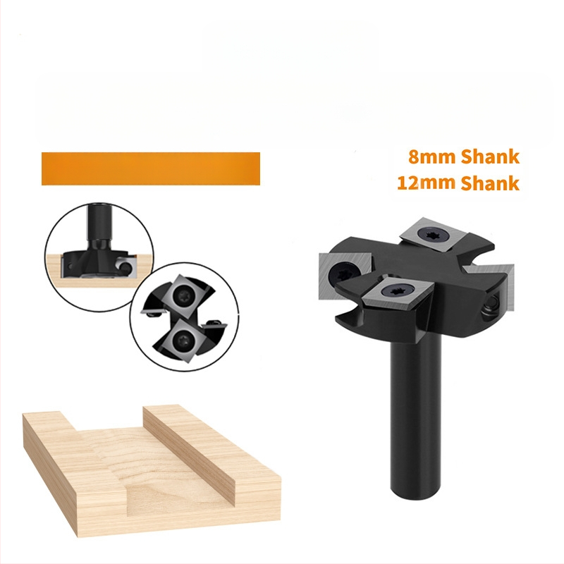 Τετραδάχτυλη φρέζα τύπου ράγα για καθαρισμό κάτω με αποσπώμενο τετράδοντο κανάλισμα για ξύλο, MDF και λαμαρινοειδή (κέντρο μηχανοκίνησης)