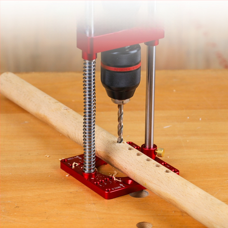 Fonsen Φορητός ξυλουργικός χειροκίνητος στύλος τρυπανιού με βάση τραπεζιού – Αλουμινίου κράμα, DIY ξυλουργικές εργασίες, βάρος 1,5 кг