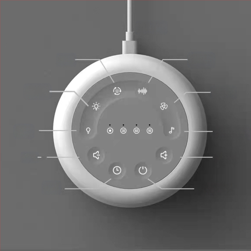 Έξυπνο φωτιστικό γραφείου-ύπνου με ήχο λευκού θορύβου και Bluetooth ηχείο (Bluetooth 5.0; Ενσωματωμένη μπαταρία 2000–4000 mAh; Εύρος συχνοτήτων 20 Hz–20 kHz; SNR ≥95 dB; Ισχύς 5 W)