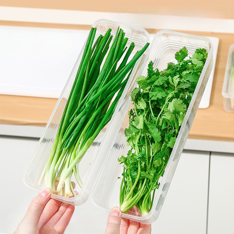 Kvadrātiska plastmasas uzglabāšanas kārba garšaugiem un dārzeņiem, tilpums 301–500 ml, vienkāršs minimālisma dizains virtuvei