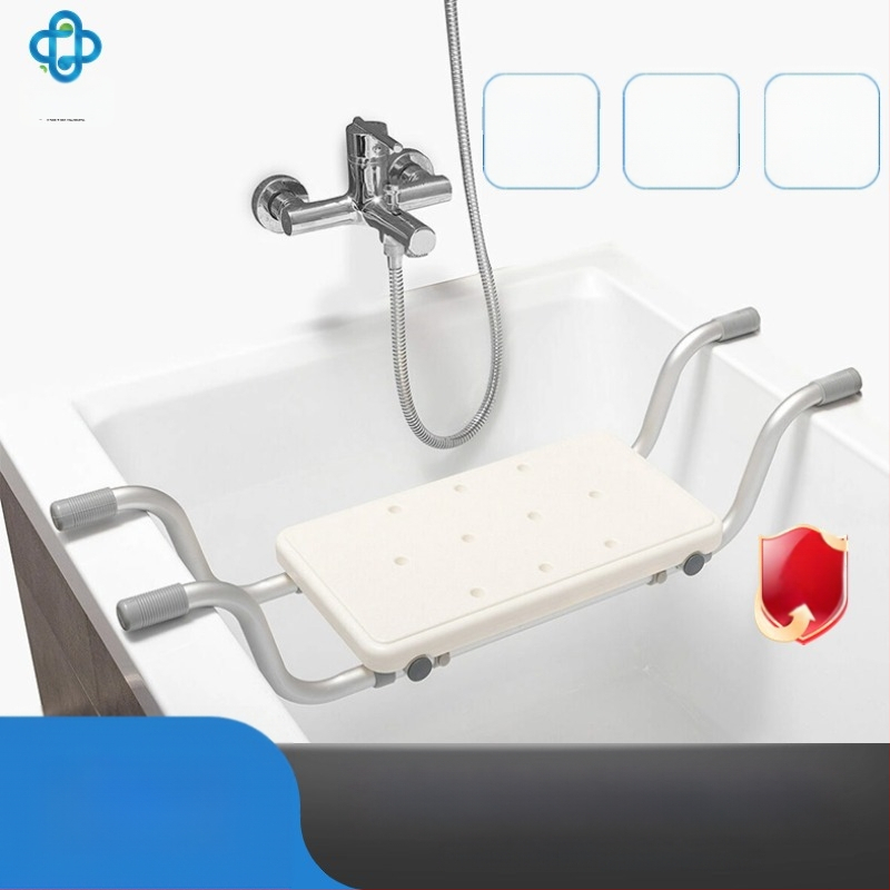 Stolica za tuširanje od aluminijske legure s protukliznom površinom, višenamjenski teleskopski spremnik za pohranu, tuš-stolica za starije osobe