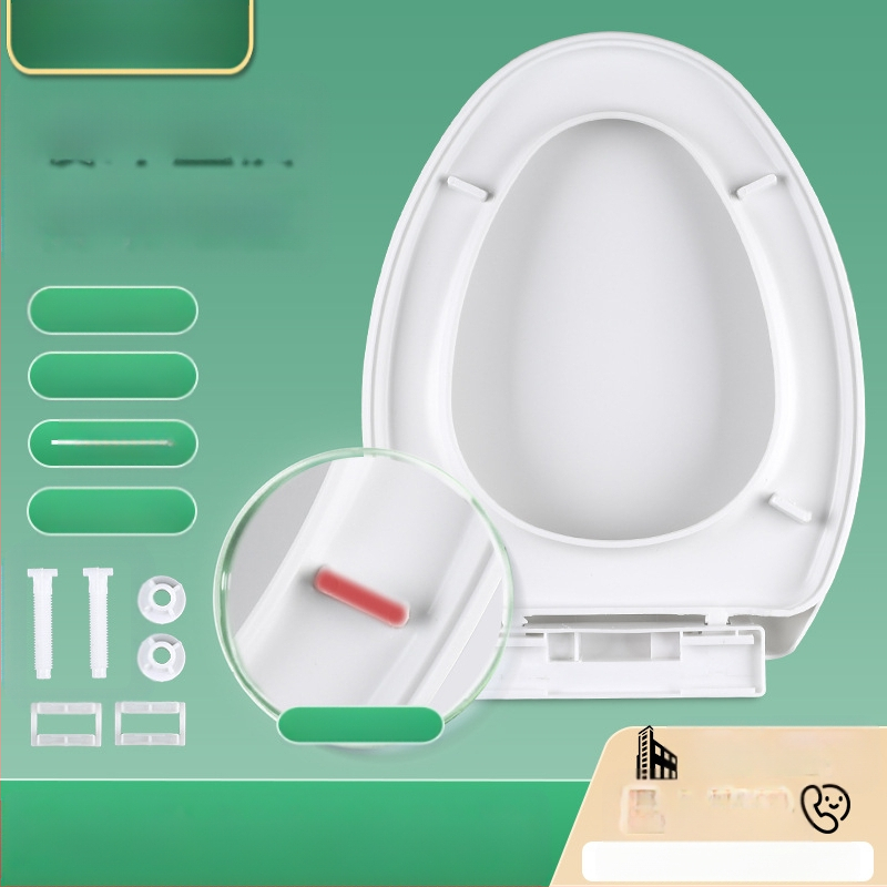 Καπάκι λεκάνης τουαλέτας - V-σχήματος, παχυνμένος, απαλό κλείσιμο, υλικό PP πλάκα, ρυθμιζόμενη απόσταση οπών 11–17, μοντέλο 069