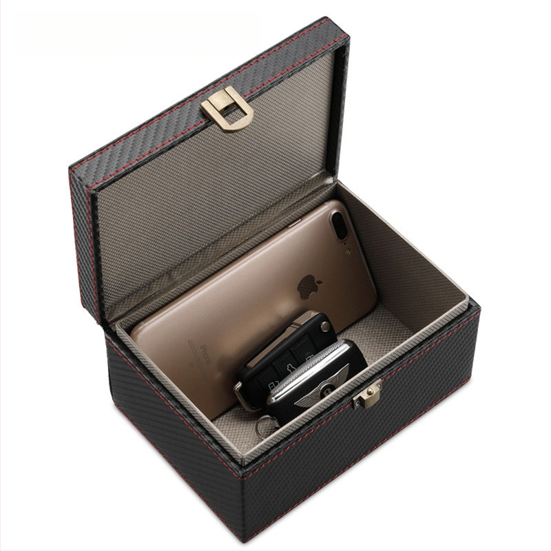 Raktų dėklas iš anglies pluošto, radiacijos apsauga ir RFID anti-skenavimas, nano įdaila