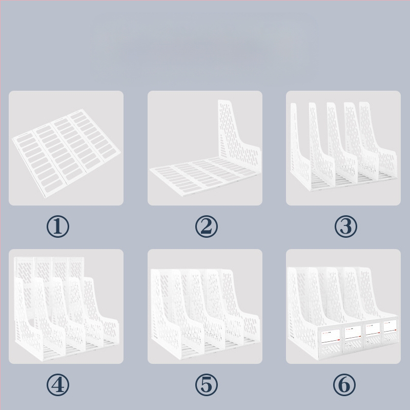 Intellectual Power πλαστικός φορέας αρχείων σε στήλη, 4‑επίπεδος επιτραπέζιος οργανωτής, μοντέλο 888