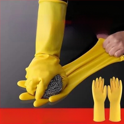 Shangrui lateks rukavice za kuhinju, zadebljane, otporne na habanje i vodootporne, za pranje suđa