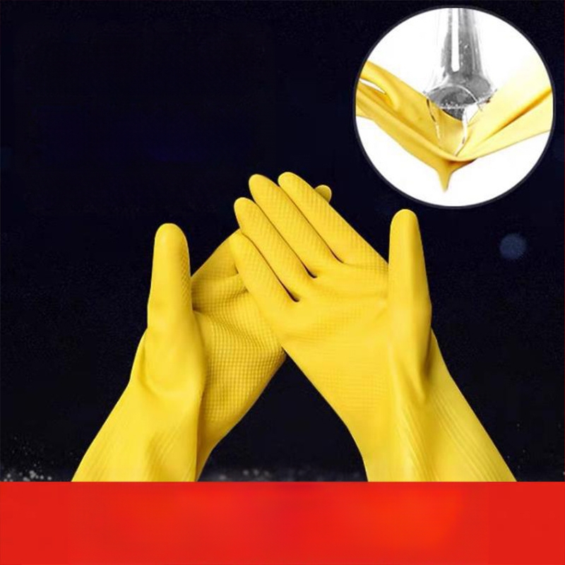 Shangrui lateks rukavice za kuhinju, zadebljane, otporne na habanje i vodootporne, za pranje suđa