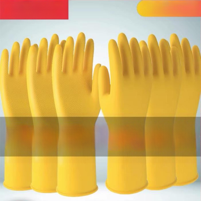 Shangrui lateks rukavice za kuhinju, zadebljane, otporne na habanje i vodootporne, za pranje suđa