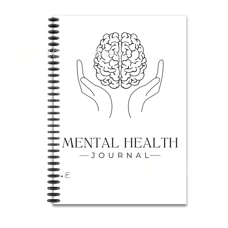 Garīgās veselības žurnāla komplekts (plānu sērija, 120 lapas, 100 gsm papīrs, pielāgojams)