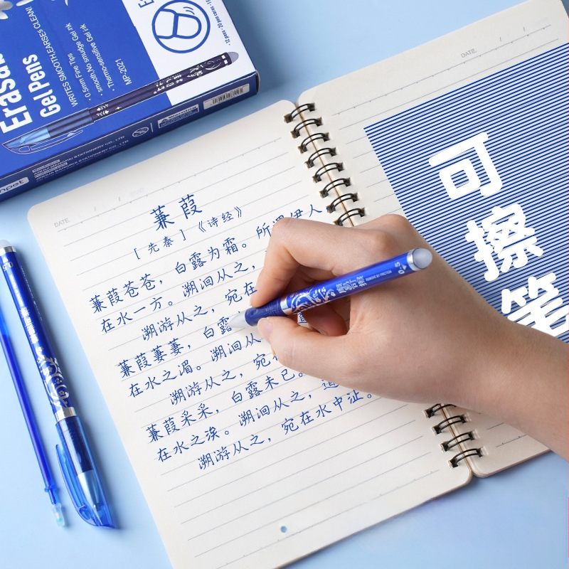 Dobozos thermo-író tollkészlet porcelán motívummal, márka Cute pai, műanyag tokkal, törölhető.