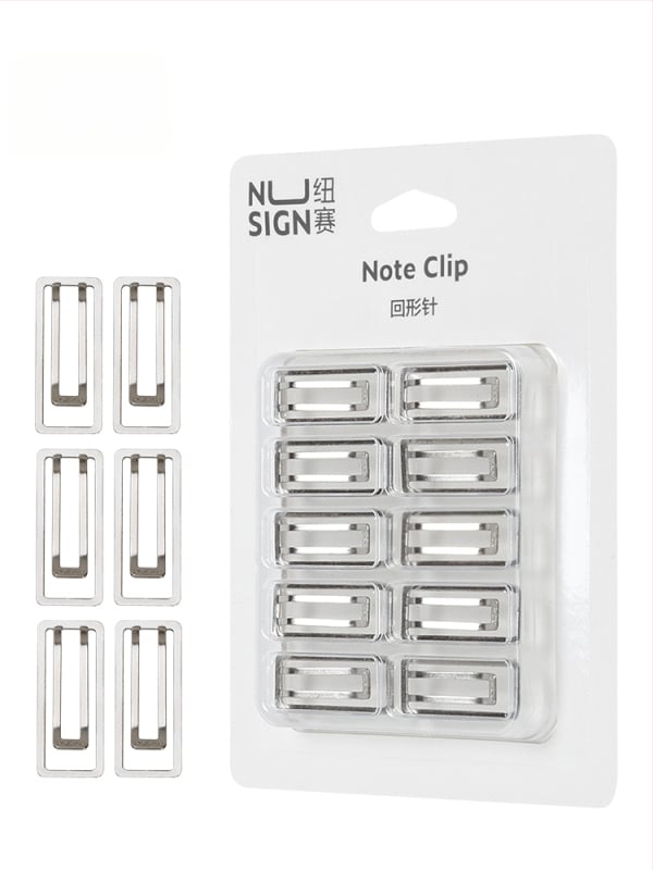 nusign μεταλλικοί συνδετήρες χαρτιού, παχύτεροι και φαρδύτεροι, σετ 10