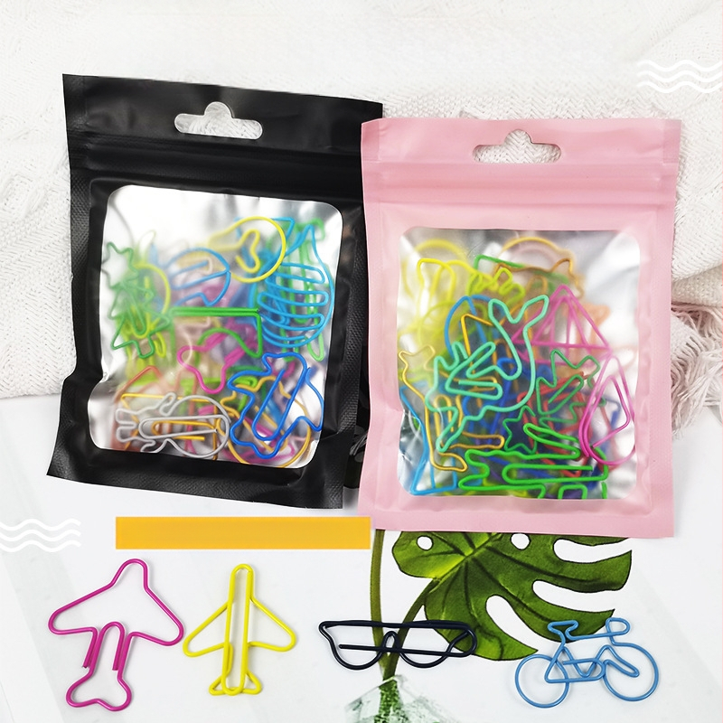 Kreatīvas biroja klipses, metāla un plastmasas, dažādu formu (radošas, dzīvnieki, izliekti, personalizētas, īpašu formu); modeļs YZM006; iepakojums maisiņos; piemērotas kā biznesa dāvanas