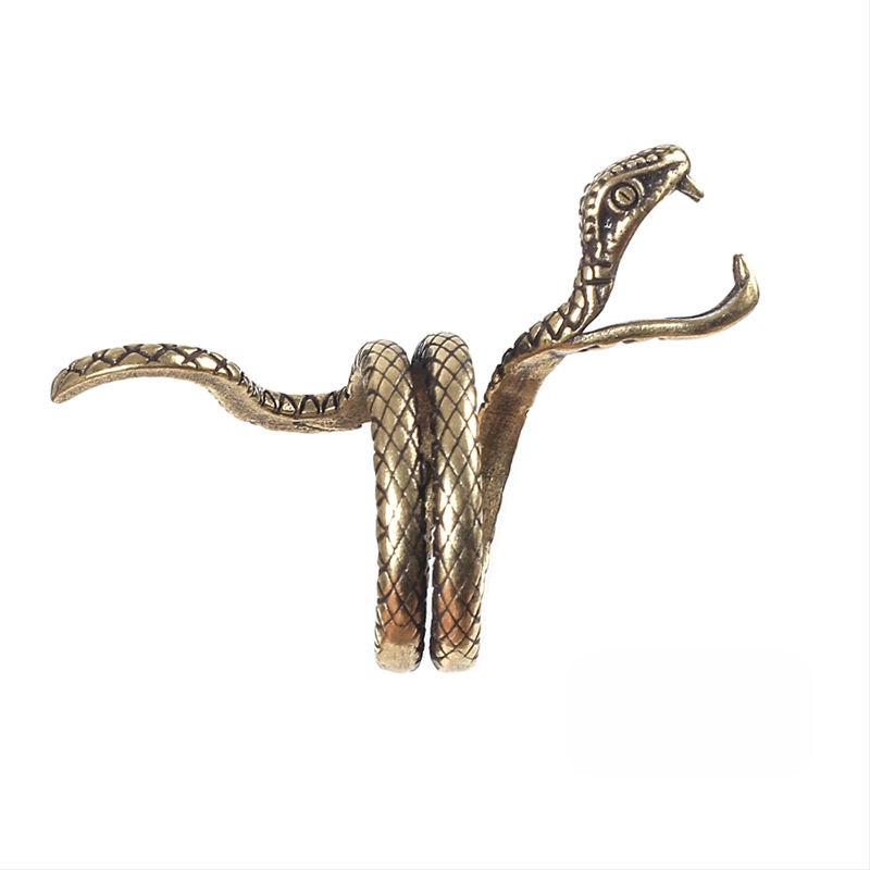 Δαχτυλίδι καπνίσματος-κρατητήρας με σχέδιο φιδιού — διακοσμητικό αξεσουάρ καπνίσματος, στυλ Εθνικός Άνεμος, μοντέλο 030-1, συσκευασία 400 τεμάχια