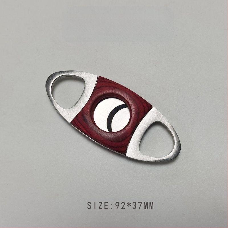 Ατσάλινο κουπτήριο πούρων με διπλό κόφτη και ξύλινο περίβλημα — Posen Dragon; διαθέσιμη προσαρμογή.