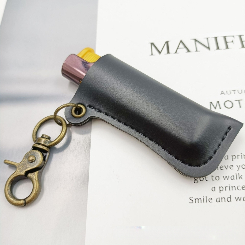 Δερμάτινο προστατευτικό θήκη αναπτήρα με ζώνη-κρέμεση — Xingye, προέλευση Shenzhen, εκτύπωση λογότυπου, δυνατότητα παραμετροποίησης, στυλ Μποέμ/Ιαπωνικό/Απλό