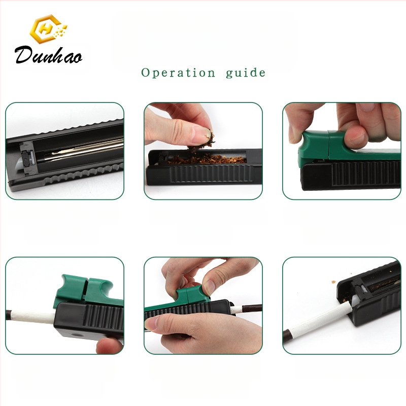 Ръчен дърпач за цигари, пластмасова конструкция, преносим и лесен за употреба, DIY уред за свиване на цигари