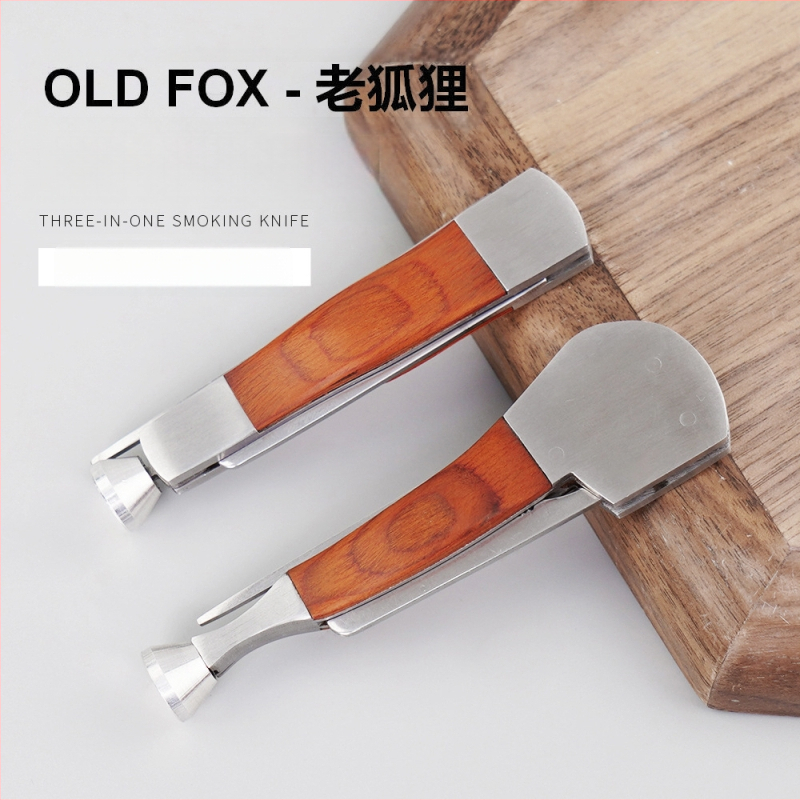 OLD FOX Nehrđajući čelik 3-u-1 alat za čišćenje lula sa škrabom i tlakom šipkom
