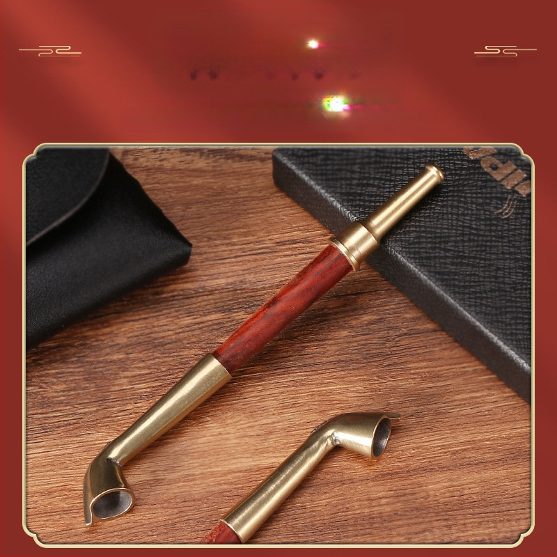 Πίπα καπνίσματος με ξύλινη λαβή, κλασικός σχεδιασμός, διακοσμητικό και συλλεκτικό