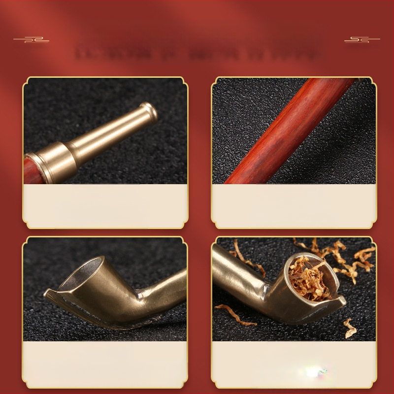 Πίπα καπνίσματος με ξύλινη λαβή, κλασικός σχεδιασμός, διακοσμητικό και συλλεκτικό