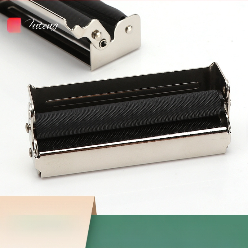 Μεταλλικό φορητό κουτί κύλισης τσιγάρων με καπάκι, χειροκίνητος ρολλερ (Υλικό: Μέταλλο; Φορητό; Με καπάκι; Μάρκα: Futeng)