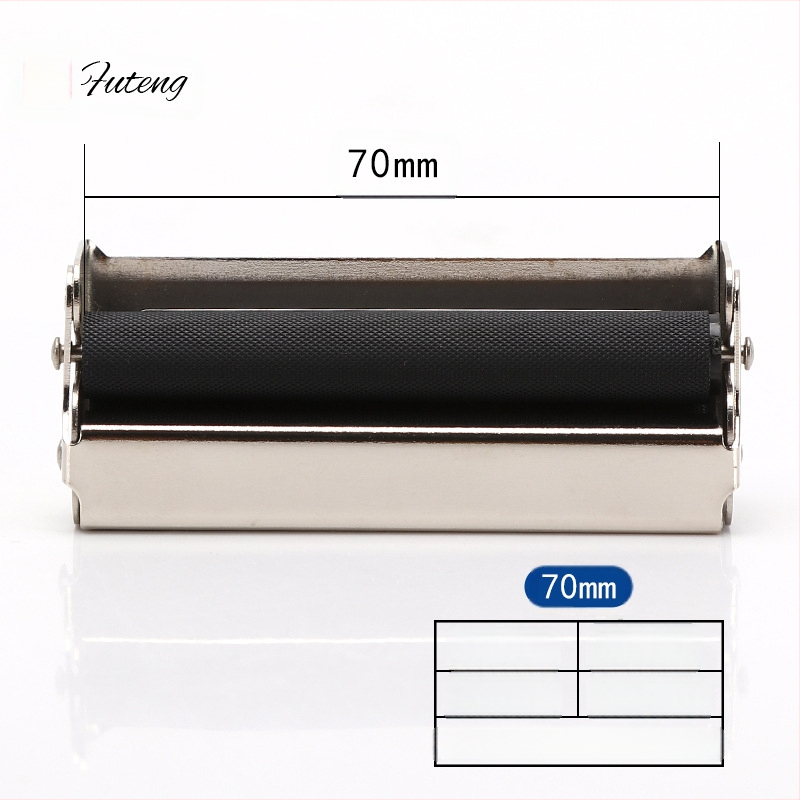 Μεταλλικό φορητό κουτί κύλισης τσιγάρων με καπάκι, χειροκίνητος ρολλερ (Υλικό: Μέταλλο; Φορητό; Με καπάκι; Μάρκα: Futeng)