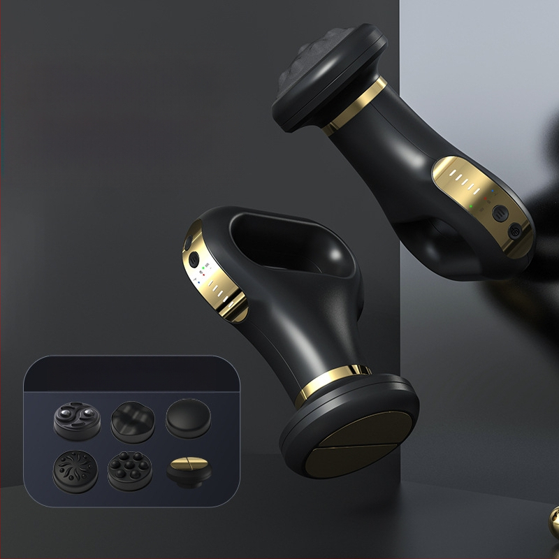 Bevielis kūno masažuoklis su pilvo pulsine masaža — režimai: vibracija, šilumos kompresas, žemos dažnio pulsas, minkymas; įkraunamas maitinimo šaltinis; valdymas mygtuku; modelis SL-730 6/50