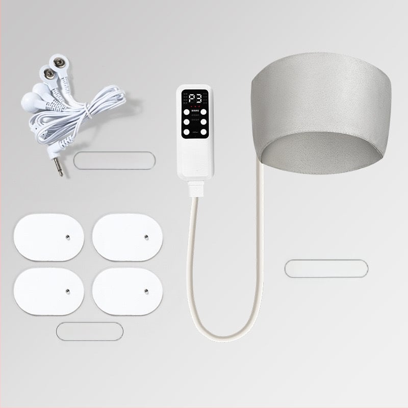 USB maitinamas galvos masažuoklis, mygtukų valdymas, 4 režimai, karšto kompresijos masažas, modelis 0017