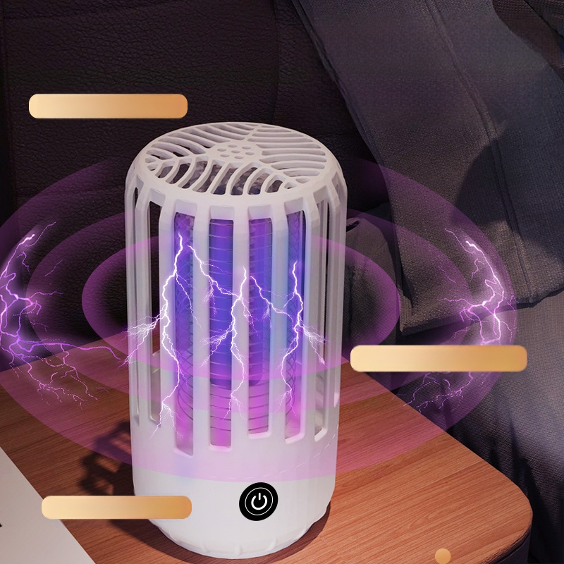 Uodų šviesos lemputė su UV vamzdeliu, dengiamas plotas 11–20 m², valdymo būdas: šviesos bangos ir elektros šokas, įkrovimas per 1 val., korpusas ABS