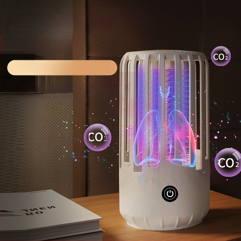 Uodų šviesos lemputė su UV vamzdeliu, dengiamas plotas 11–20 m², valdymo būdas: šviesos bangos ir elektros šokas, įkrovimas per 1 val., korpusas ABS