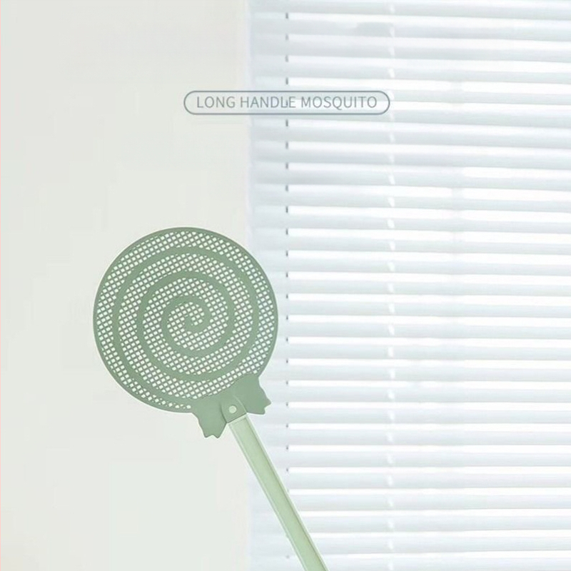 Namų musėms ir uodams skirtas skriestuvas su išplėstu plastiko rankena, paprastas stilius, netoksiškas, pritaikomas, skirtas musėms, tarakonams ir uodams