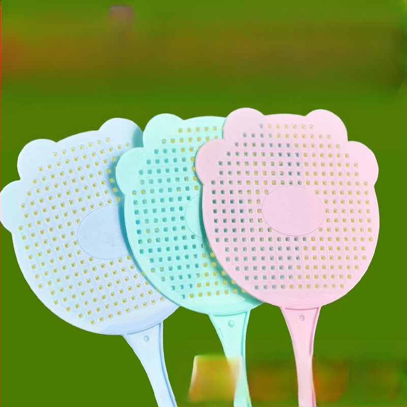 Plastikinis musių plaktukas – šviesus prabangos stilius; medžiaga: plastikas; toksikologija: mikrotoksiškumas