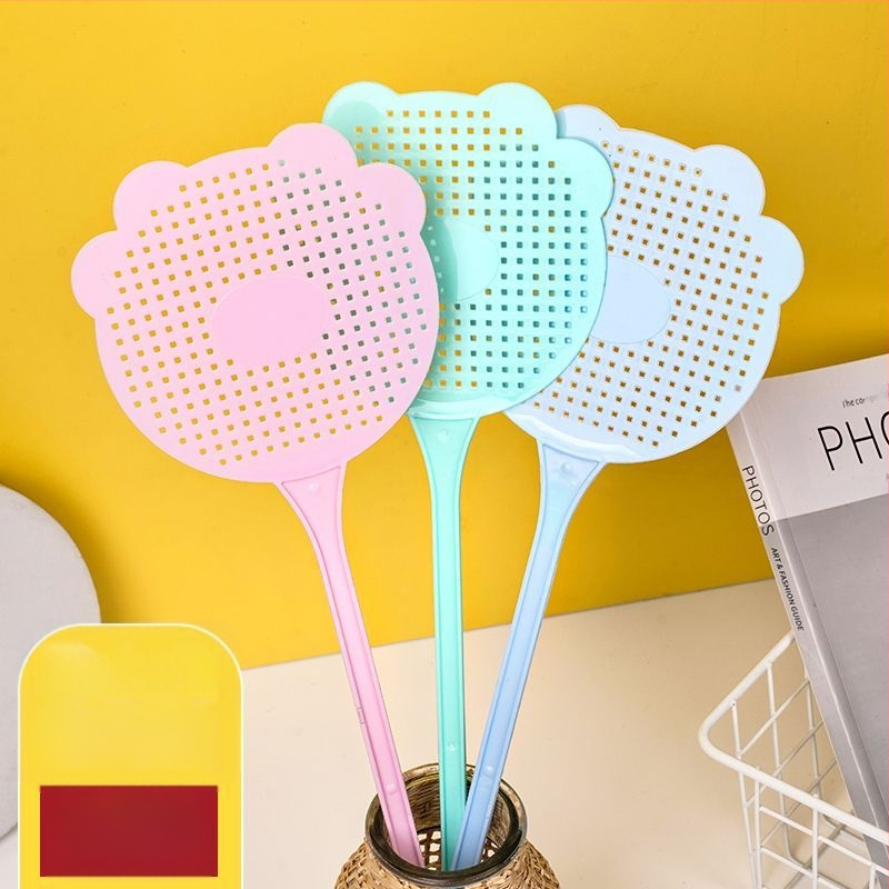 Plastikinis musių plaktukas – šviesus prabangos stilius; medžiaga: plastikas; toksikologija: mikrotoksiškumas