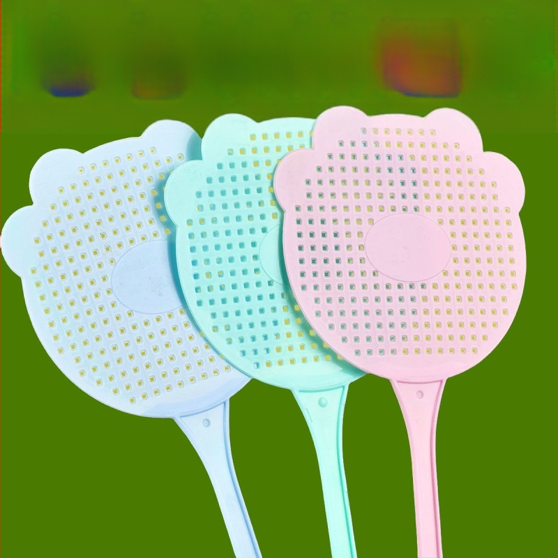 Plastikinis musių plaktukas – šviesus prabangos stilius; medžiaga: plastikas; toksikologija: mikrotoksiškumas