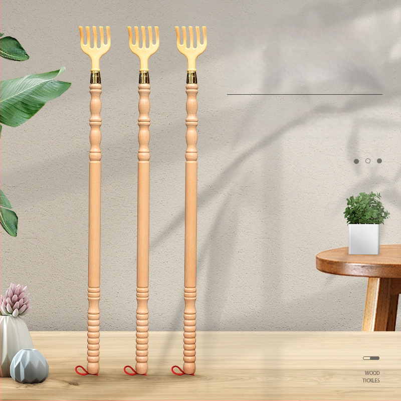 Nugaros šepetėlis – rankinis medinis/bambukinis įrankis nugarai (Funkcija: nugaros įbrėžimas; Medžiaga: medis/bambukas)