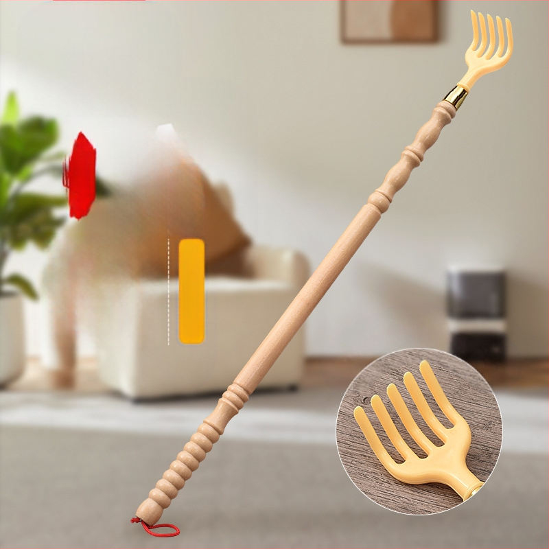 Nugaros šepetėlis – rankinis medinis/bambukinis įrankis nugarai (Funkcija: nugaros įbrėžimas; Medžiaga: medis/bambukas)