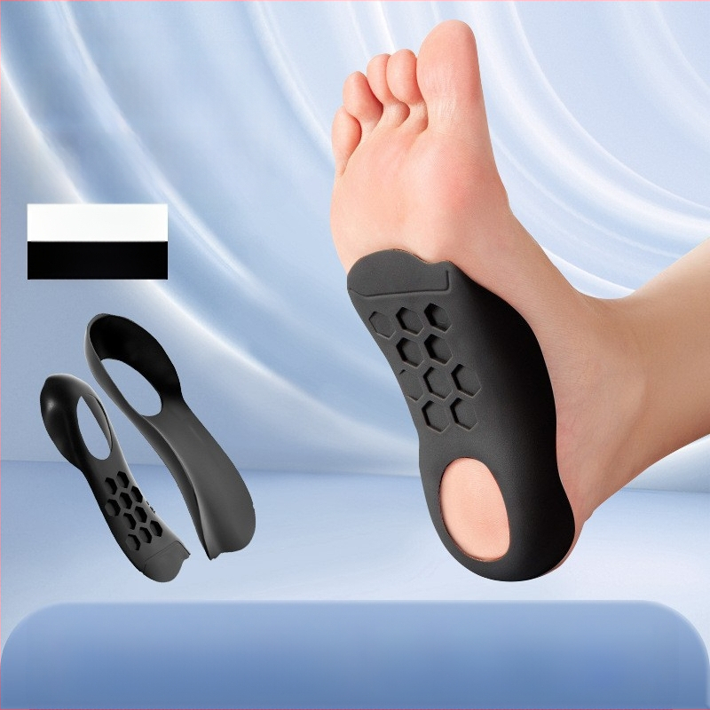 Πάτος διόρθωσης τόξου για πλατυποδία, υλικό TPR, κατάλληλος για αθλητικά, δερμάτινα, casual και υφασμάτινα παπούτσια, ορθωτικό τύπου φτέρνας με εξωτερική λειτουργία
