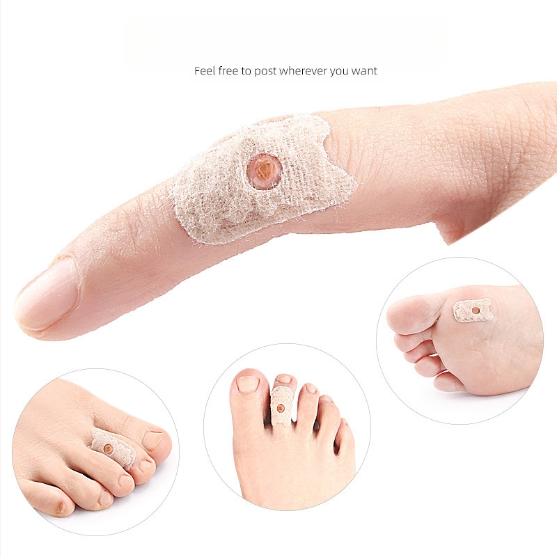 U formos medvilninis pėdų pleistras nuo karpų, apsauga nuo trinimosi ir pūslų, tinka visoms metų laikams