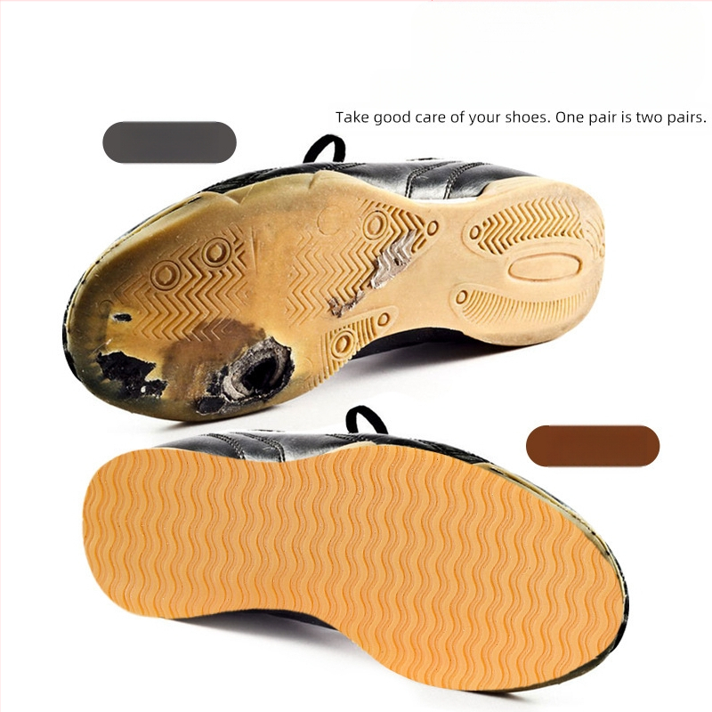 Visų sezonų gumos pado pleistras kurpėms – atsparus dilimui, neslidus ir triukšmo slopinimas; stilius Water Ripple Heel Sticker