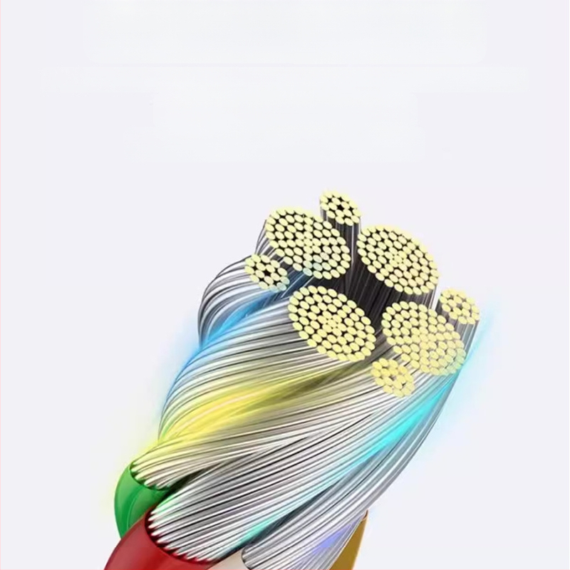 USB-C megztas kabelis, USB-C į USB-C, 0,3–2,5 m, 100W max, greitas įkrovimas