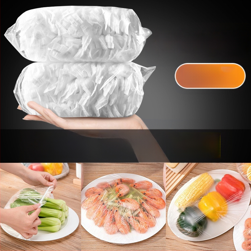 Vienreizējs elastīgs plastmasas pārklājums bļodām un traukiem – ledusskapja atlikumiem, putekļu aizsardzība un smaržu novēršana