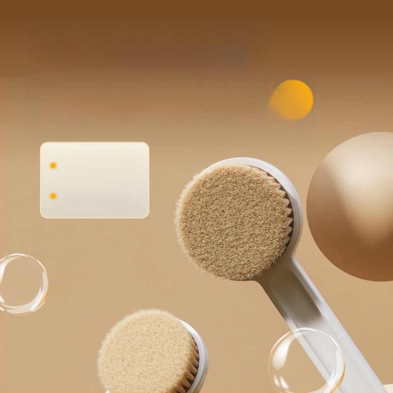 Laibei Vonios šepetys su ilga rankena — minkštos šereliai, nugaros šepetėlis ir masažas, daugiafunkcinis valymo šepetys