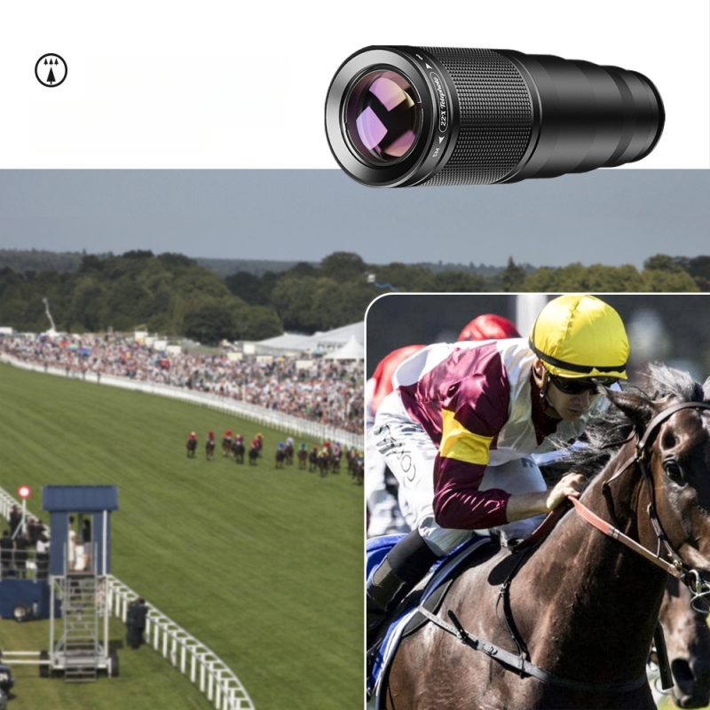 APLEXEL 22x teleobjektyvas, makro, fisheye ir platakampis – keturi viename išmaniojo telefono objektyvas, 120° kampas