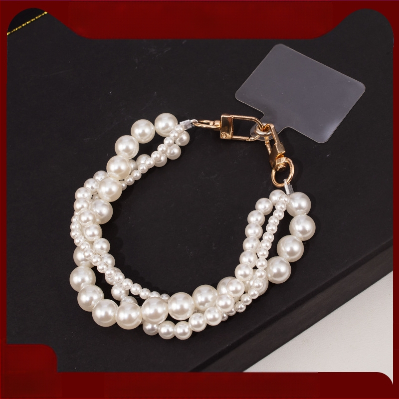 Weiqi telefonnyaklánc, ABS anyag, elektroplakálás, minta: Szerelem / Vízcseppek / Csengő, stílus Friss és édes