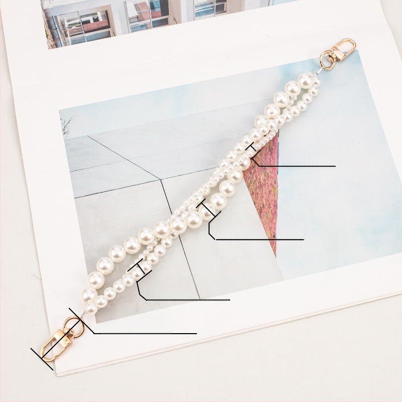 Weiqi telefonnyaklánc, ABS anyag, elektroplakálás, minta: Szerelem / Vízcseppek / Csengő, stílus Friss és édes