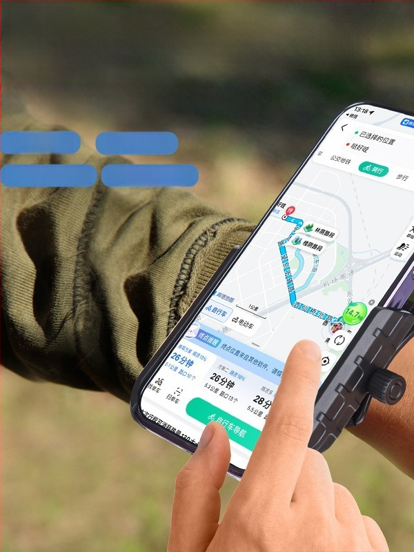 Rokas siksnas telefona turētājs ārējiem sporta pasākumiem, ABS materiāls, universāls, vasara 2024