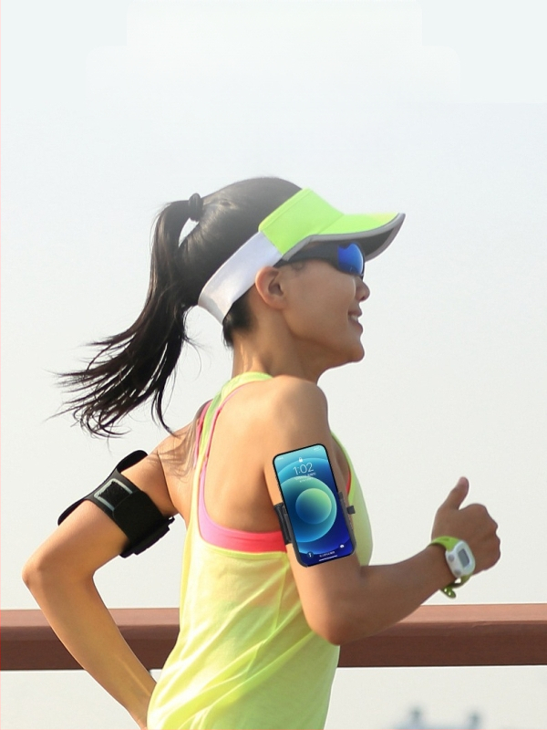 Rokas siksnas telefona turētājs ārējiem sporta pasākumiem, ABS materiāls, universāls, vasara 2024