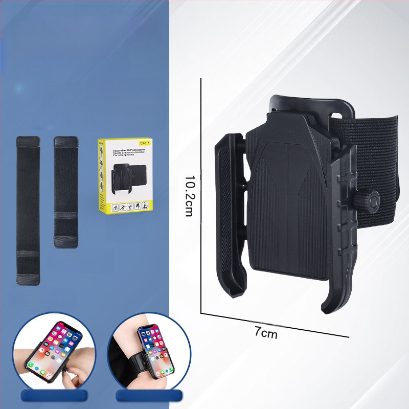 Rokas siksnas telefona turētājs ārējiem sporta pasākumiem, ABS materiāls, universāls, vasara 2024