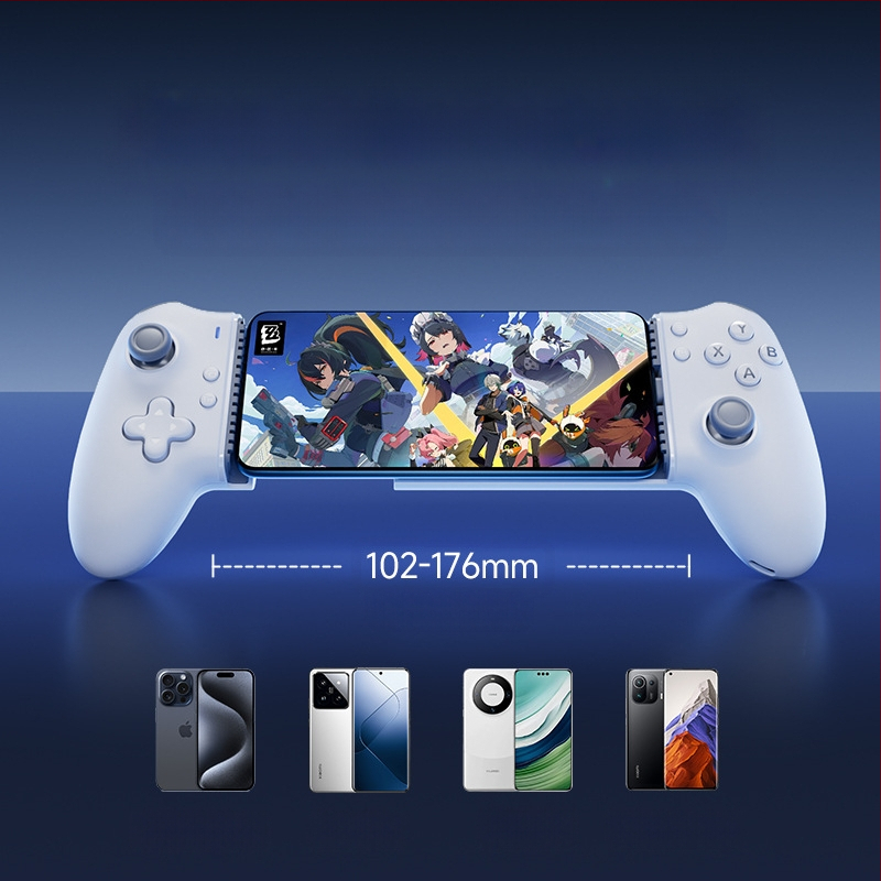 EasySMX M15 Type-C ενσύρματος φορητός ελεγκτής παιχνιδιών για κινητά — τεσσάρων Hall αισθητήρων, πλήρεις μηχανικοί διακόπτες, γραμμικοί Hall διακόπτες, 0 καθυστέρηση μέσω ενσύρματης σύνδεσης Type-C, 6 επίπεδα δόνησης, συμβατός με Android και iPhone 15